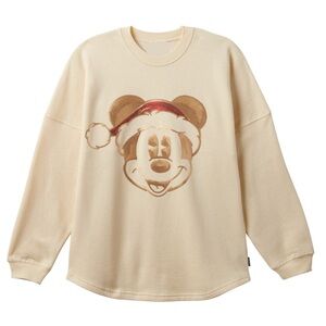 42. Oversized SPIRIT JERSEY 2022 Disneyland Mickey Holiday Sweatshirt Large NEW